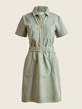 J. Crew Zip-front chino dress